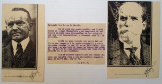 Item #223329 Signed Reproduction of the First Fax Sent by Ranger of President Coolidge. Richard...