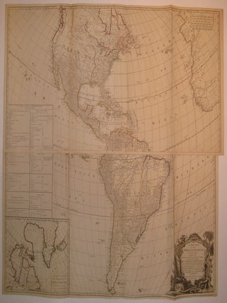 Item #224672 A New Map of the Whole Continent of America, Divided into North and South and West...