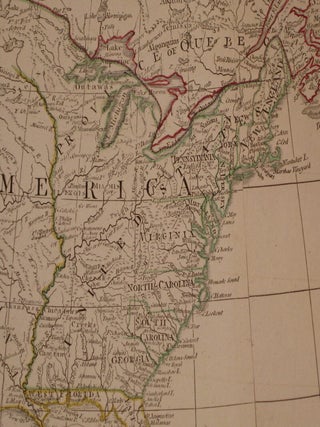 A New Map of the Whole Continent of America, Divided into North and South and West Indies, wherein are exactly the Described the United States of North America as well as the Several European Possessions according to the Preliminaries of Peace signed at Versailles Jan. 20, 1783...