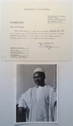 Item #224908 Signed Photograph. Dawda Kairaba JAWARA, 1924