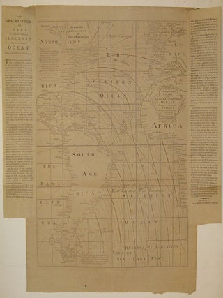 Item #225225 A New and Correct Chart of the Western and Southern Oceans Showing the Variations of...