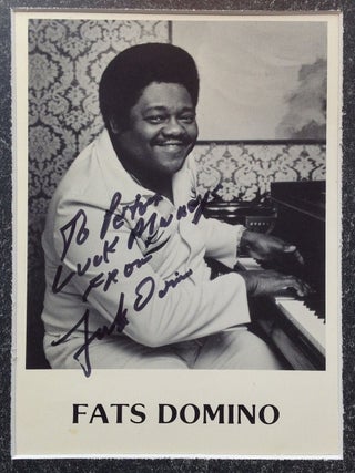 Item #225587 Inscribed Photograph. Fats DOMINO