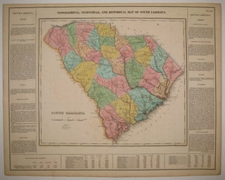 Item #226091 Geographical, Statistical, and Historical Map of South Carolina. CAREY, LEA