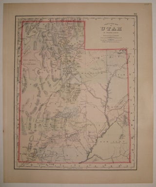 Item #226335 Gray's New Map of Utah. Frank A. GRAY