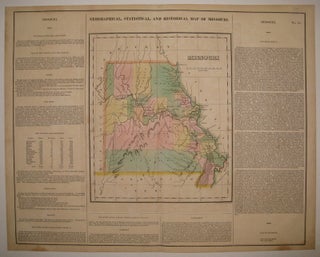 Item #227683 Geographical, Statistical, and Historical Map of Missouri. CAREY, LEA