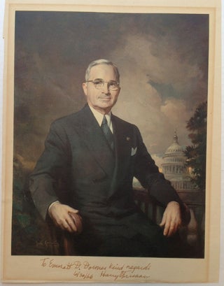 Item #227938 Three Signed Items -- a photograph, letter, and envelope. Harry S. TRUMAN, 1884 - 1972