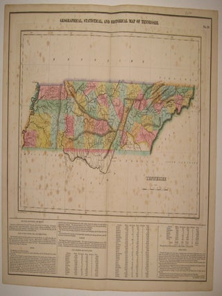 Item #229351 Geographical, Statistical, and Historical Map of Tennessee. CAREY, LEA