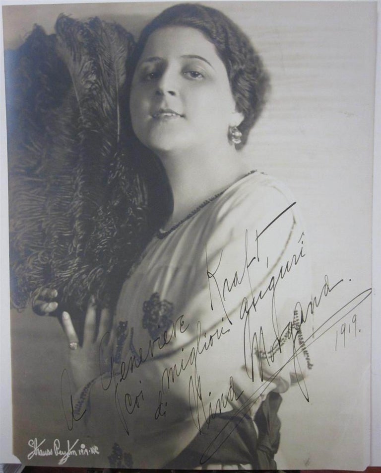 Item #229409 Inscribed Vintage Photograph as Gilda in "Rigoletto" Nina MORGANA, 1892 - 1986.