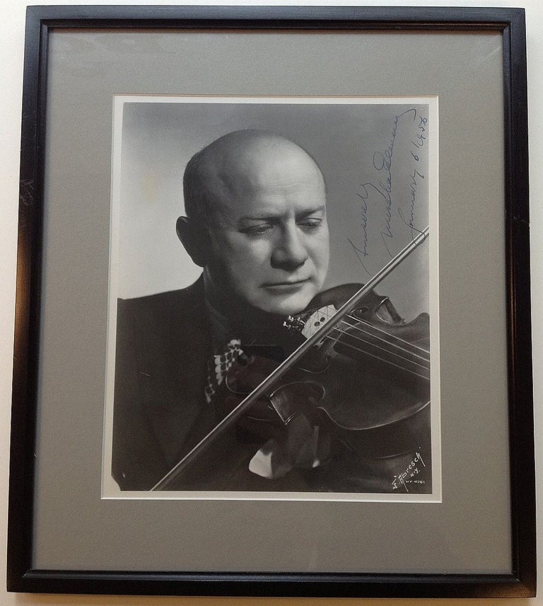 Item #230521 Framed Signed Photograph. Mischa ELMAN, 1891 - 1967.