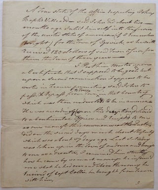 Item #230916 Two Autographed Documents Signed from the Continental Army. Major Joseph PETTENGILL,...