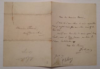 Item #231147 Apologetic Autographed Letter Signed. HALEVY, Jacques Fromental Elie Levy