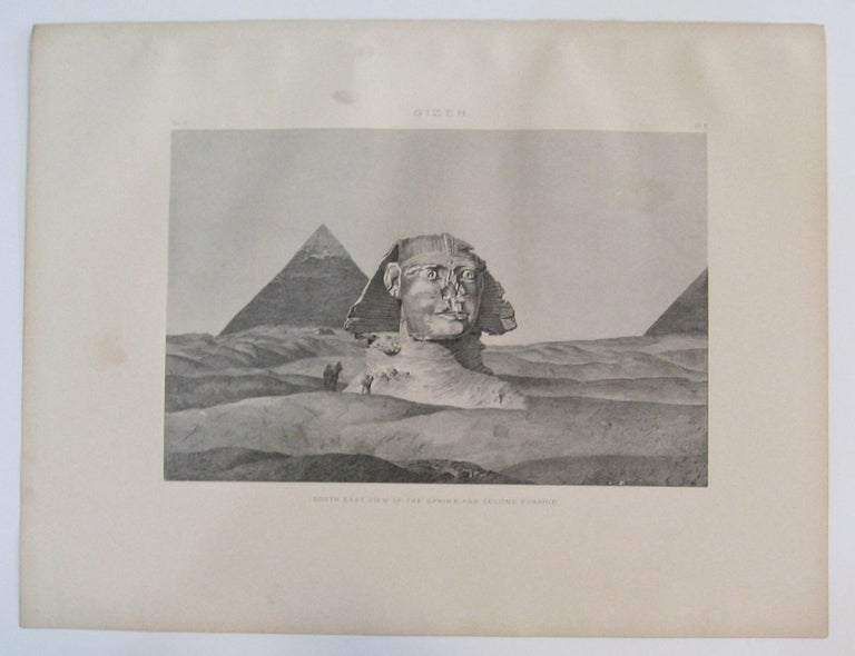 Item #232540 Gizeh. South East View of the Sphinx and Second Pyramid. Samuel Augustus BINION.