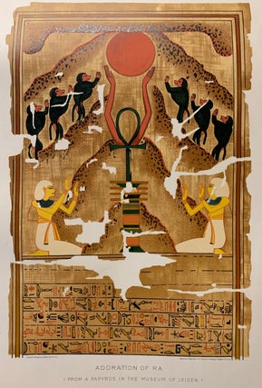 Adoration of Ra. (From a Papyrus in the Museum of Leiden.)