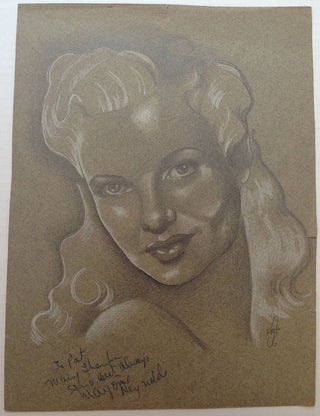Item #232651 Signed Original Drawing. Marjorie REYNOLDS
