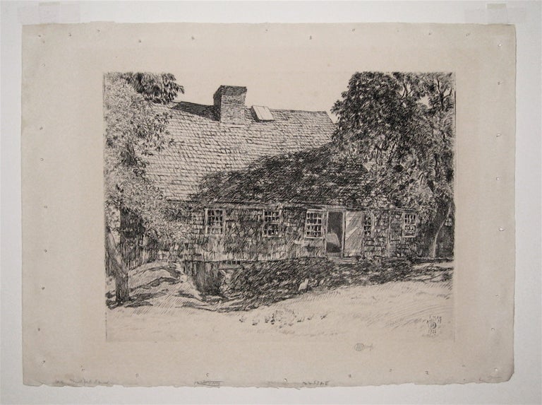 Item #233142 The Old Mulford House (Easthampton). Childe HASSAM.