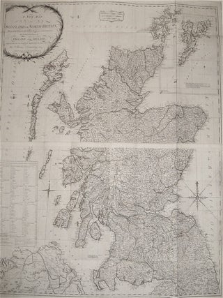 Item #234486 A New Map of Scotland or North Britain, Wherein all the Post and other Public Roads...