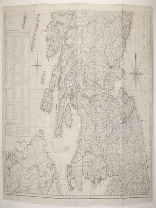 A New Map of Scotland or North Britain, Wherein all the Post and other Public Roads are correctly Delineated; with the adjacent parts of England and Ireland