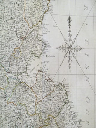A New Map of Scotland or North Britain, Wherein all the Post and other Public Roads are correctly Delineated; with the adjacent parts of England and Ireland