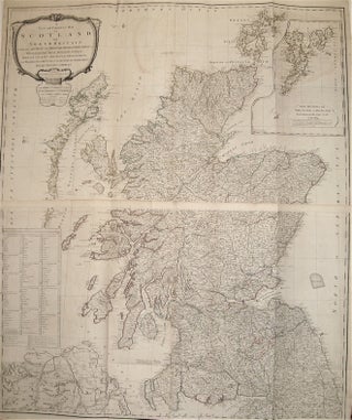 Item #234498 A New and Correct Map of Scotland or North Britain with all the Post and Military...