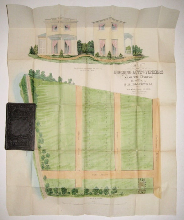 Item #235365 Map of Building Lots at Yonkers Near the Landing.; The Property of S. S. Blackwell. H. R. SAWYER.