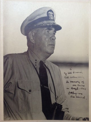 Item #236048 Oversized Inscribed Photograph. Admiral Jonas Howard INGRAM