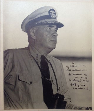 Item #236048 Oversized Inscribed Photograph. Admiral Jonas Howard INGRAM, 1886 - 1952
