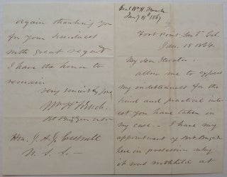 Item #236117 Autographed Letter signed. Gen. William H. FRENCH