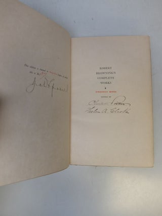 The Complete Works of Robert Browning