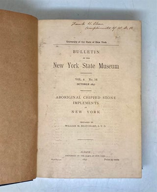 5 books bound in one volume on the Indians of New York State