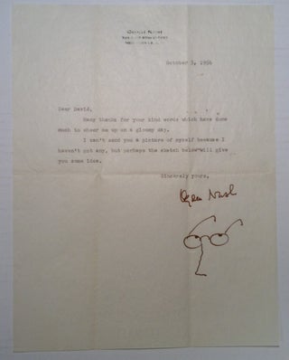 Item #238147 Typed Letter Signed. Ogden NASH, 1902 - 1971