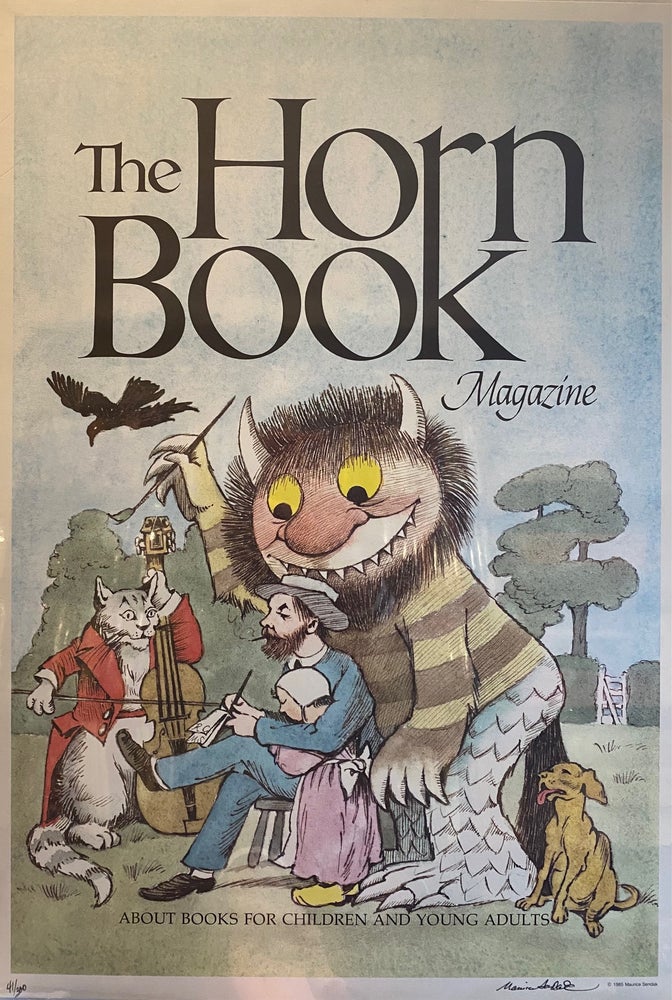 Item #241414 Poster: The Horn Book Magazine About Books for Children. Maurice SENDAK.