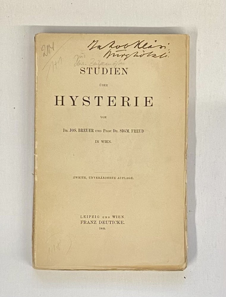 Item #241491 Studien uber Hysterie. Joseph BREUER, Sigmund FREUD.