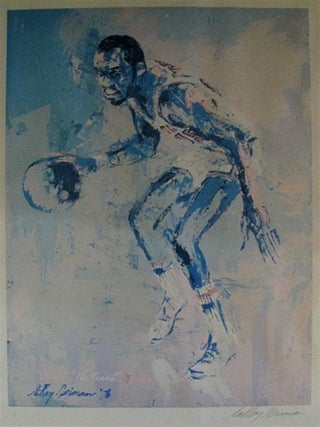 Item #241796 Charity Poster of 'Earl "The Pearl" Monroe.'. Leroy NEIMAN