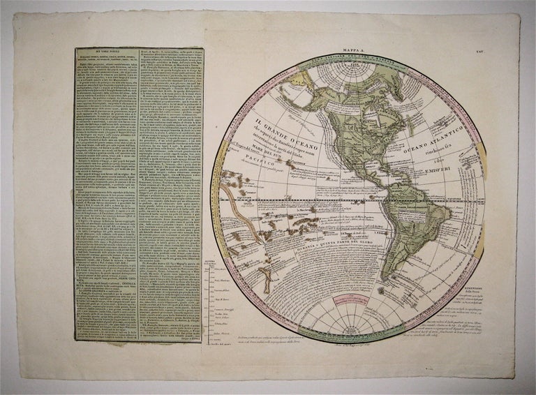 Item #242940 Mappa A. [Western Hemisphere.]. Girolamo TASSO.