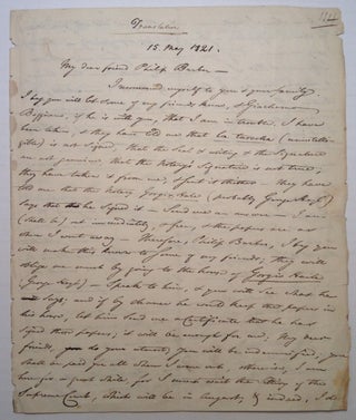 Item #243432 Autographed Letter Signed. Peter Stephen DU PONCEAU, 1760 - 1844
