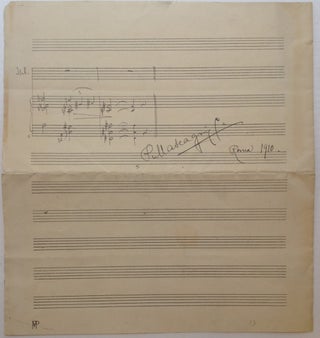 Lengthy Autographed Musical Quotation Signed