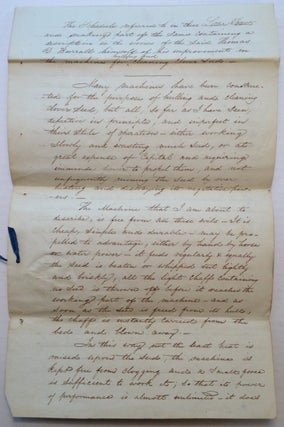Item #244968 Autographed Manuscript Signed. Thomas Davies BURRALL, 1786 - 1872