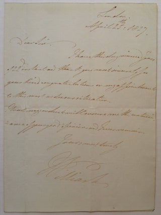 Item #245316 Autographed Letter Signed "William." WILLIAM IV