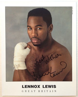 Item #245350 Signed Photograph. Lennox LEWIS, 1965