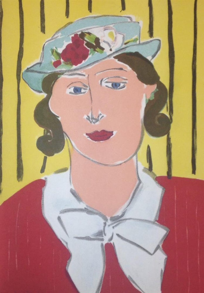 Item #245499 [COLOR LITHOGRAPH] "Femme au Chapeau / Woman with Hat" Henri MATISSE.