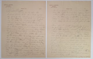 Item #245823 Autographed Letter Signed to a famous clergyman. NORTHROP Joseph W., 1886 -1968