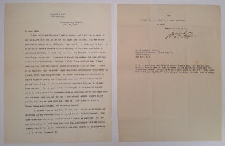 Item #247144 Typer Letter Signed as Professor of Law at Yale. William Howard TAFT, 1857 - 1930