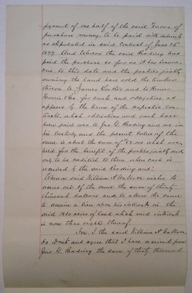 Rare Document Signed about land in Pennsylvania