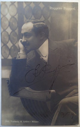Item #248811 Signed Vintage Postcard. Ruggero RUGGERI, 1871 - 1953
