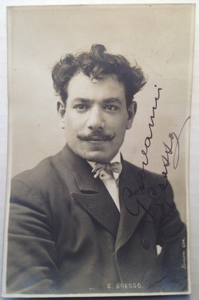 Item #248812 Signed Vintage Postcard. Giovanni GRASSO, 1888 - 1963