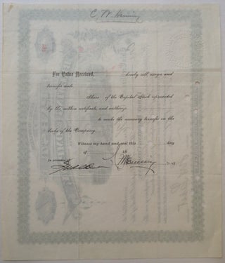 Autographed Stock Certificate