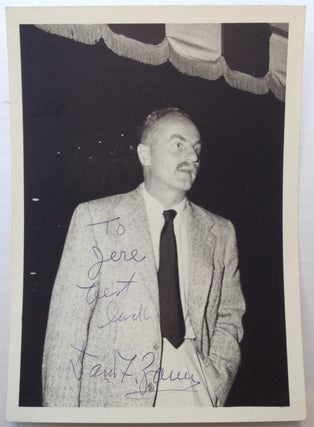 Item #249842 Signed Photograph. Daryl F. ZANUCK, 1902 - 1979