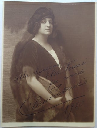 Item #249939 Inscribed Vintage Photograph. Claudia MUZIO, 1889 - 1936