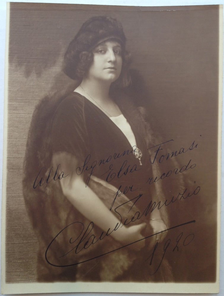 Item #249939 Inscribed Vintage Photograph. Claudia MUZIO, 1889 - 1936.