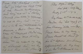Item #250137 Autographed Letter Signed. Edward H. SOTHERN, 1859 - 1933